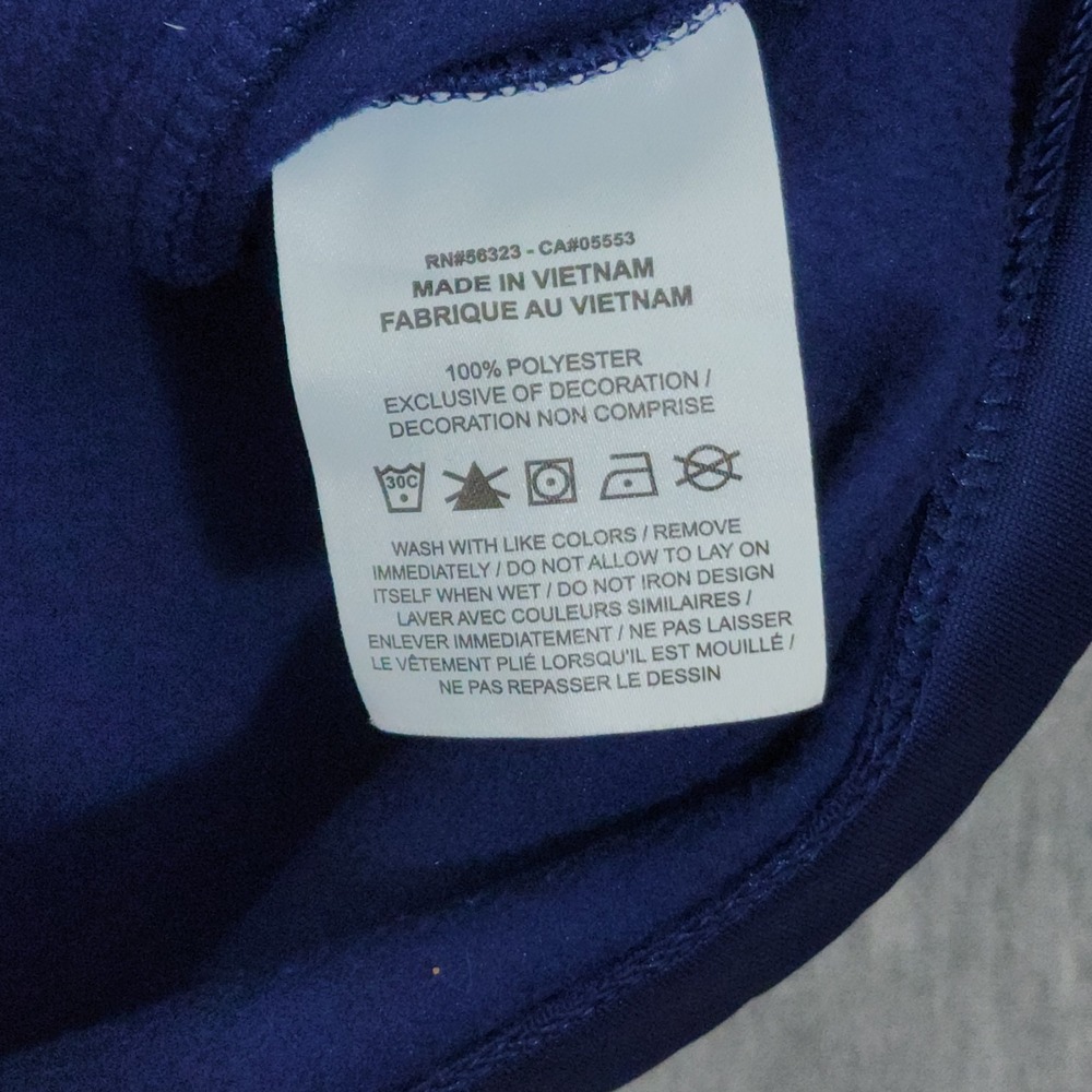 Nike Dri FIT Track Jacket Mens XL Extra Large Blue Full Zip Polyester Fleece - Picture 4 of 6